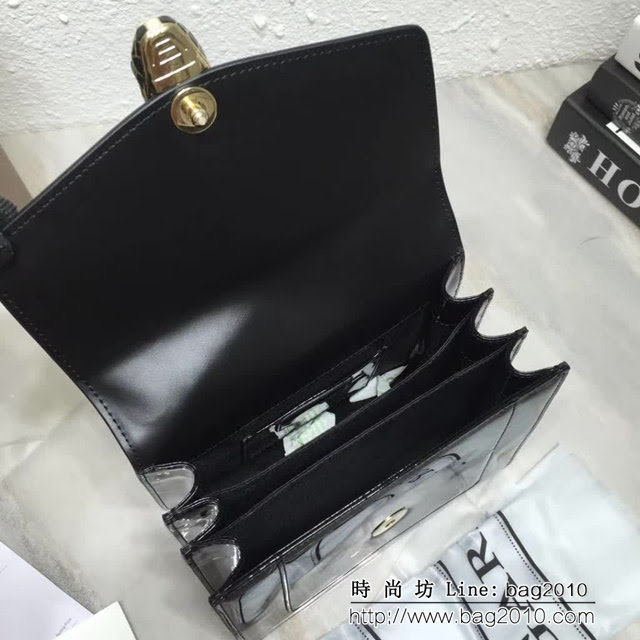 BVLGARI寶格麗 專櫃新款 蛇頭扣環 漆皮手提肩背斜挎包 可拆卸肩帶 38329 FYD1397